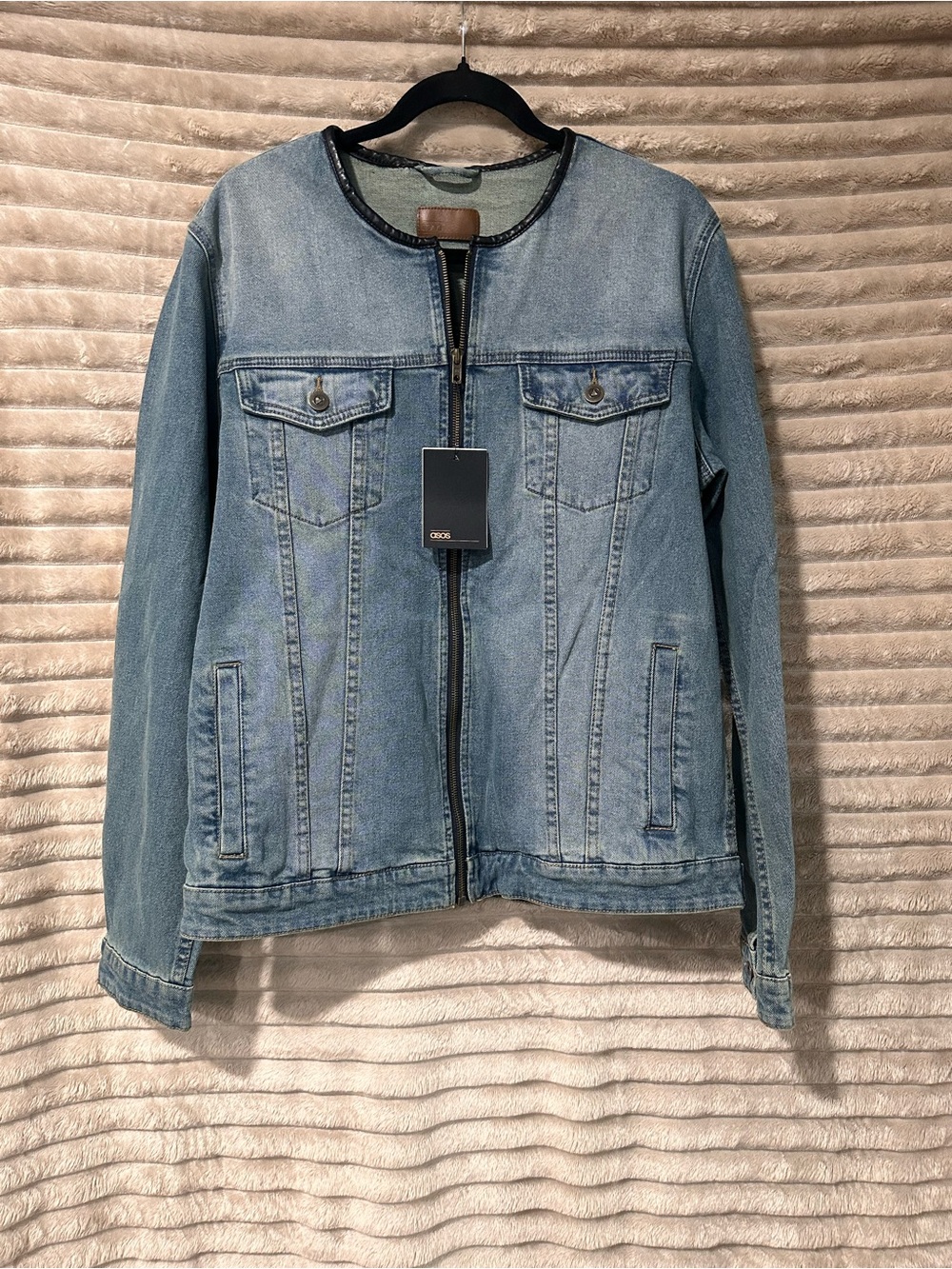 ASOS Light Blue Denim Zip up Jacket